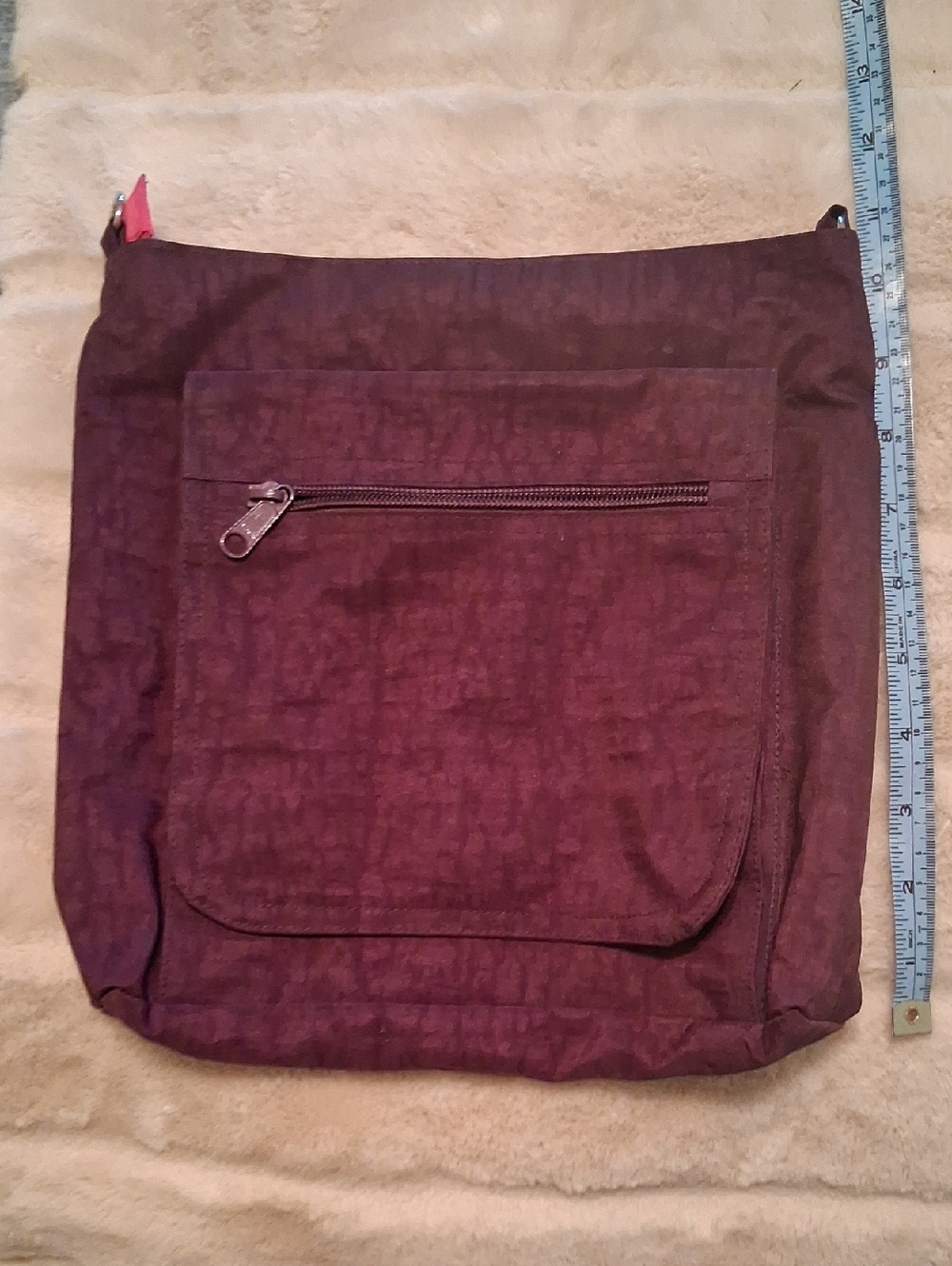 Everyday Compact Crossbody Bag in Deep Plum
